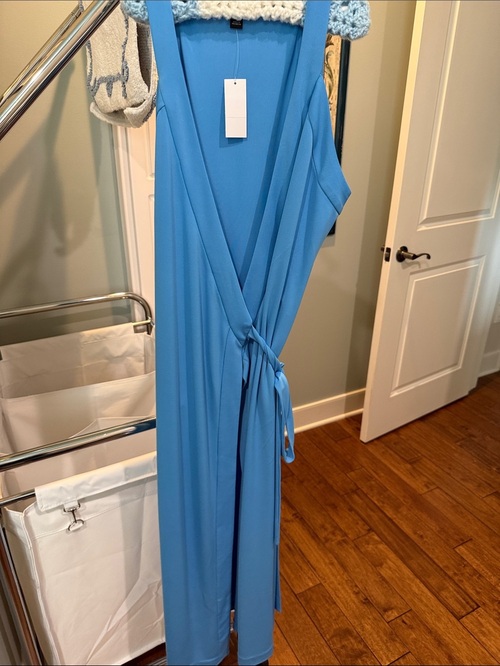 Ann Taylor Blue Wrap Dress